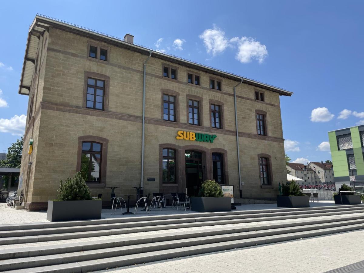 Hotel-Am-Bahnhof Stuttgart-Ditzingen Exterior foto